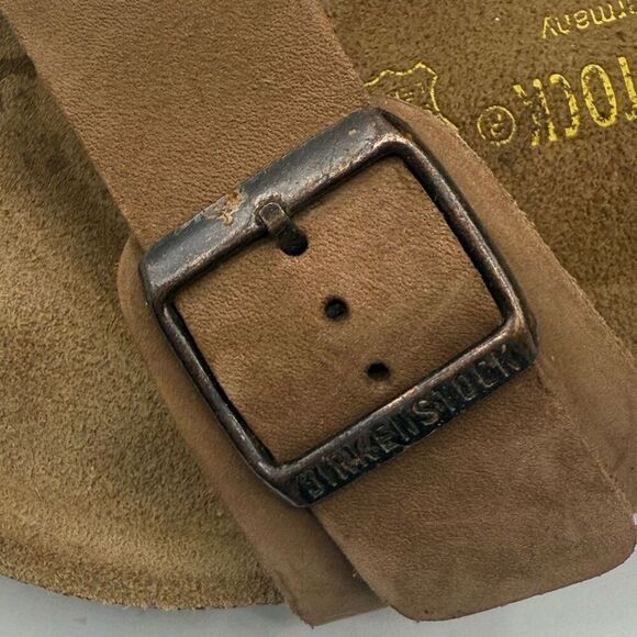 Birkenstock Milano Brown Leather Double Strap Heel Strap Adjustable Sandals - Me - Picture 6 of 12